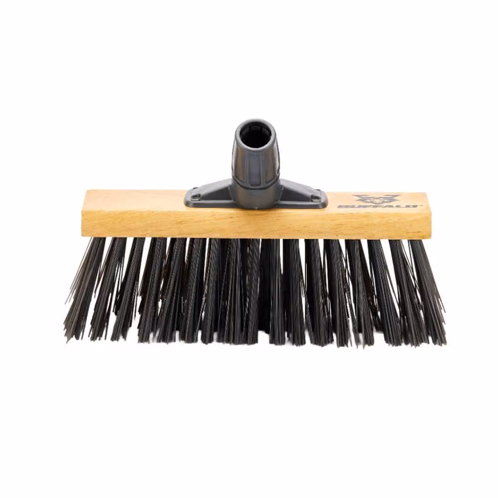 Buffalo 13 inch Stiff PVC Scavenger Broom Head in Black and Multicolour – 2