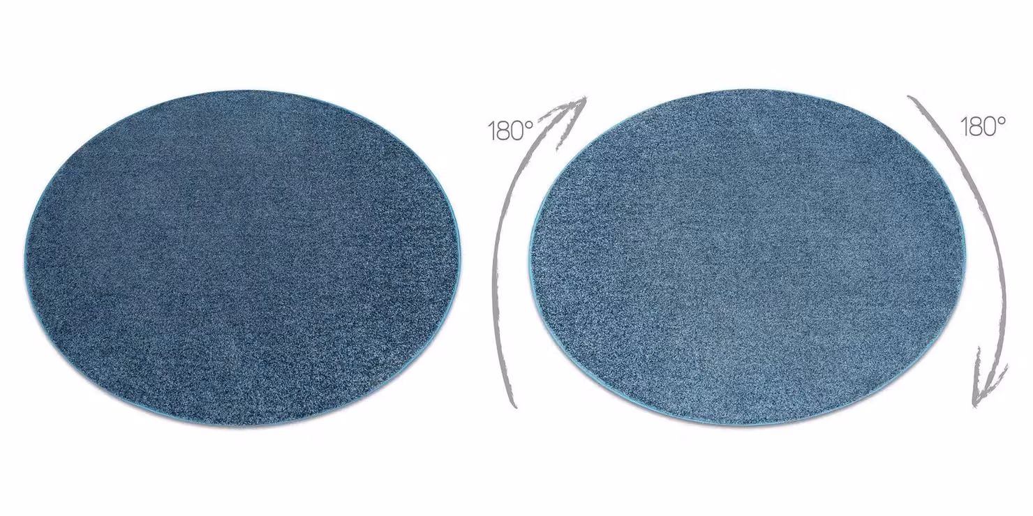 RugsX Round Indus Blue Polyester Rug, Diameter: 170 cm – 2