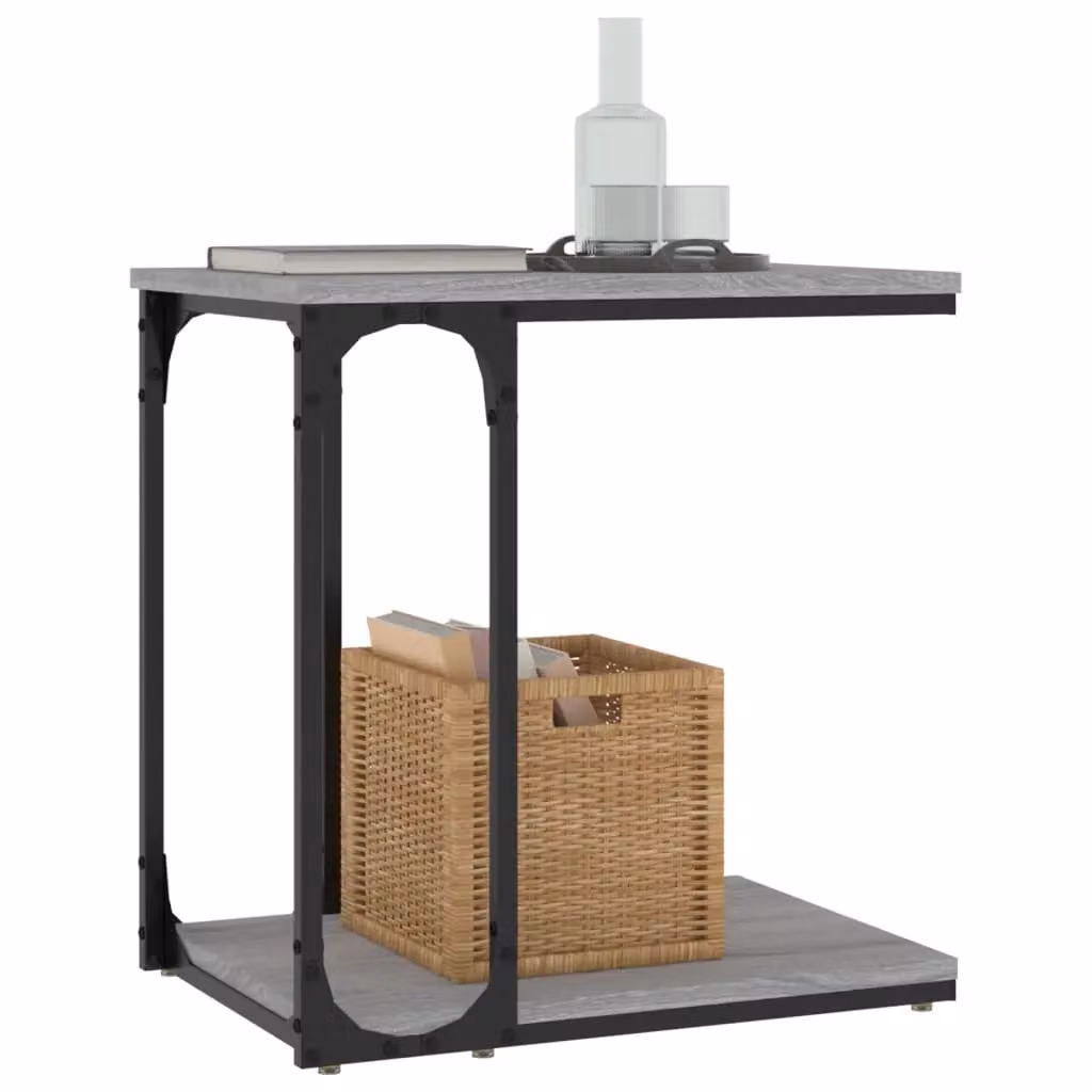 Berkfield Home Grey Sonoma Side Table, W/D/H: 50 x 35 x 52 cm – 4