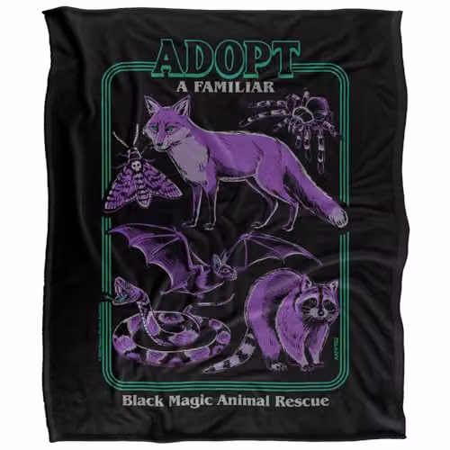Steven Rhodes Adopt A Familiar Part 2 Multicolour Super Soft Fleece Throw Blanket W/D/H: 152 x 127 x 1 cm – 5