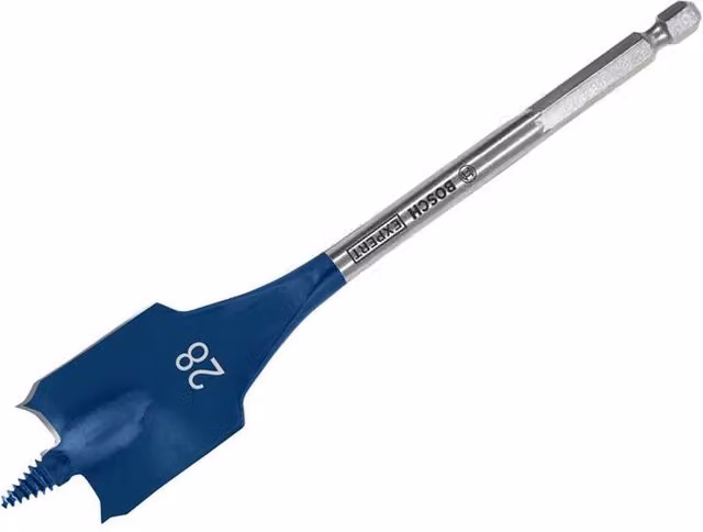 Bosch EXPERT Self Cut Speed Spade Wood Drill Bit, Blue, 28 mm – 5