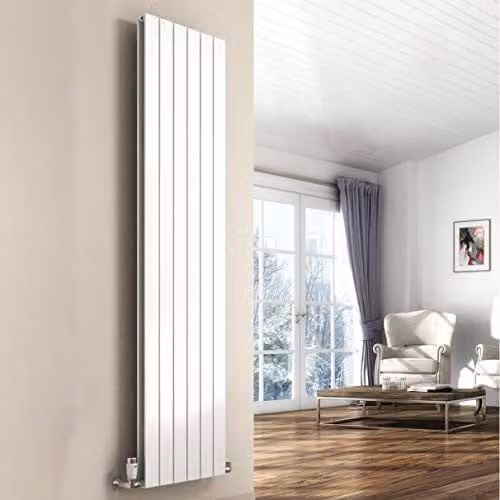 Bathroom Kingdom Reina Double Panel Vertical Designer Radiator in White, H 180 cm x W 51.4 cm