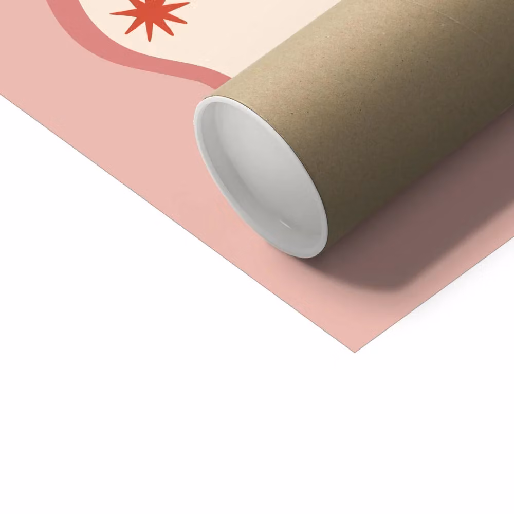 Kid of the Village Super Cool Kid Fine Art Paper Poster in Pink and Multicolour, W: 30 cm x H: 40 cm – 2