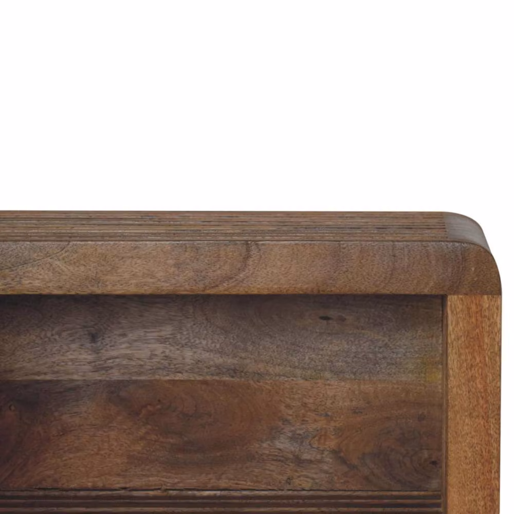 Wyld Haus Mantua Mango Wood Wall Mounted Bedside Table in Brown, W/D/H: 45 x 25 x 35 cm – 3