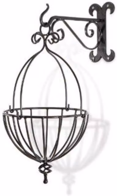 KDMD Tom Chambers 35cm Spanish Hanging Basket Planter in Black