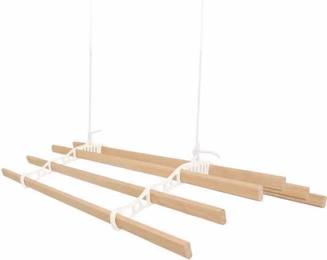 Monstershop Ceiling Pulley Clothing Airer in White – 1