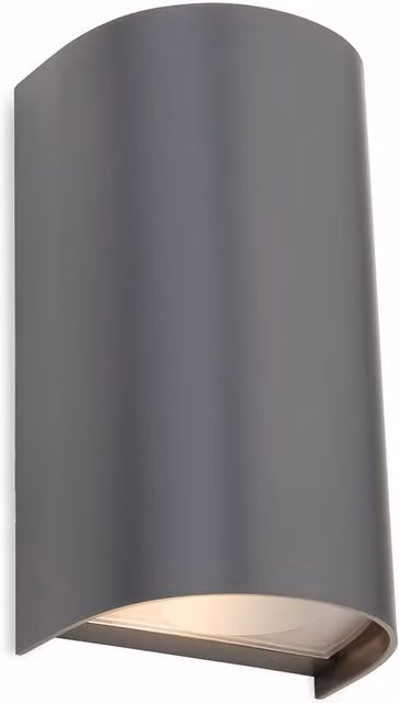 Firstlight Lighting Netlighting Swift Resin 2 Light Grey Wall Garden Light IP65
