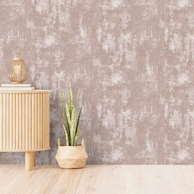 Arthouse Pink Abstract Modern Stone Texture Wallpaper