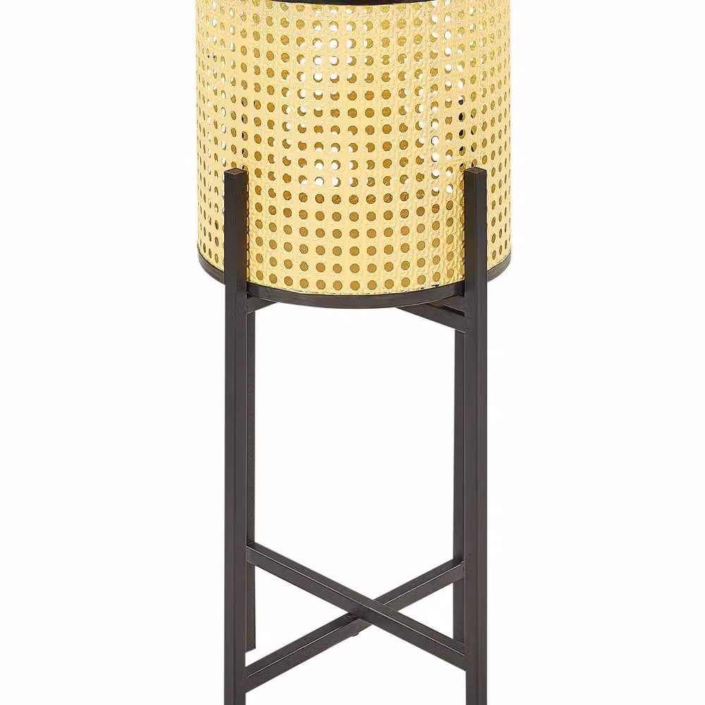 Wyld and Coco 2-Tier Foldable Metal Plant Stand, Beige, W/D/H: 25 x 25 x 60 cm – 2