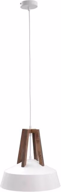 Netlighting Trix Dome Pendant Ceiling Light in White and Brown, Diameter: 34 cm, E27