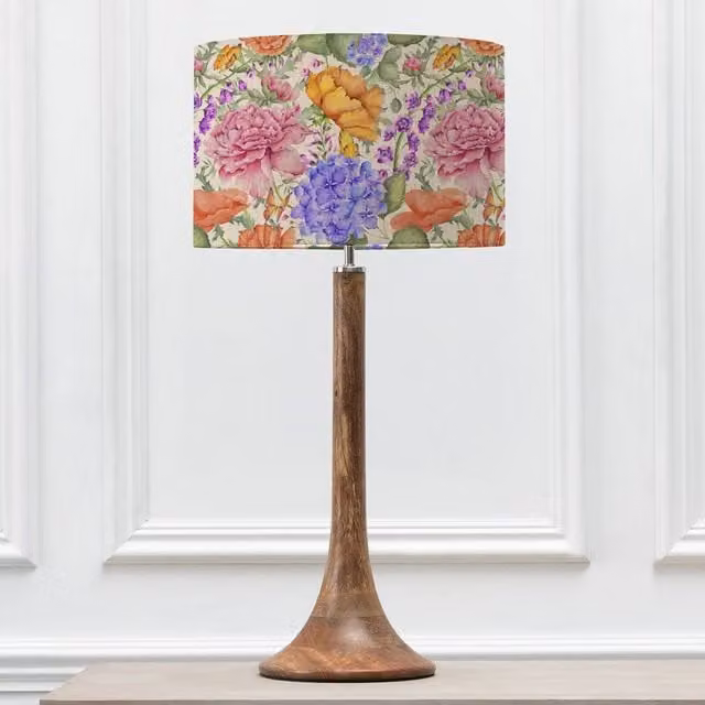 Voyage Maison Kinross Table Lamp with Idalia Eva Lampshade in Fuchsia and Multicolour