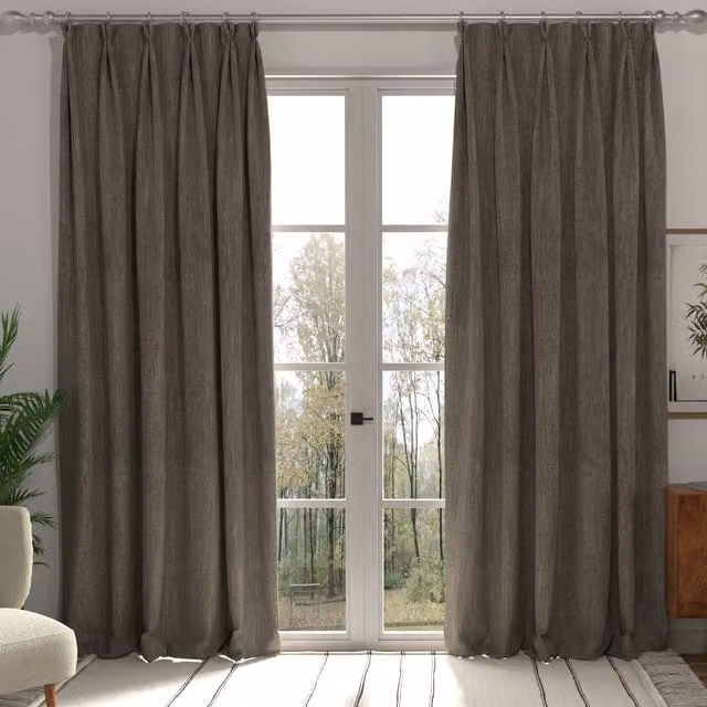 Terrys Polaris Made to Measure Blackout Fabric Panel in Brown