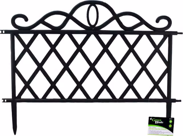 Garden Mile Black Plastic Easy-Fit Click and Clip Garden Border Fence