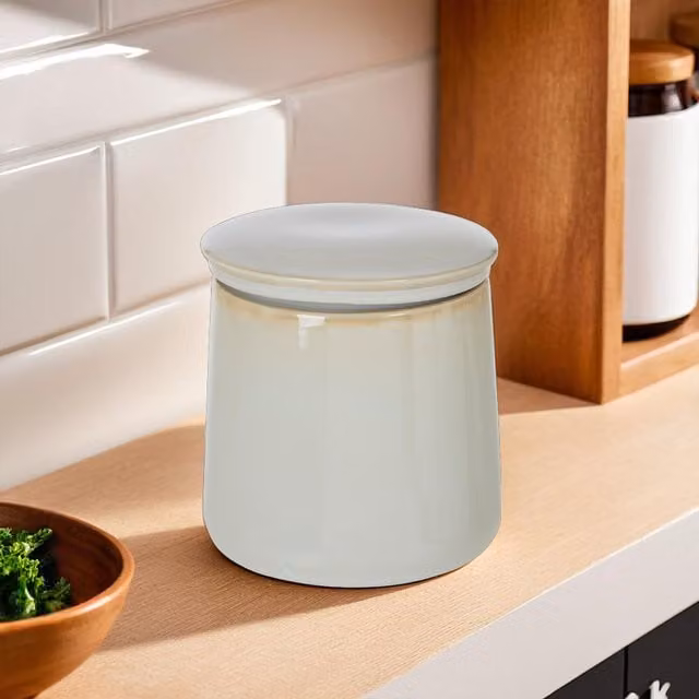 Orsina Juna Ceramic Canister in Beige, Purple or White