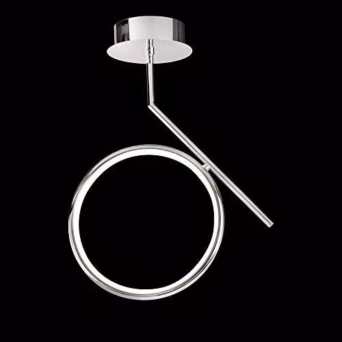 Netlighting Olimpia LED Ceiling Light, 20W, 3000K, 1500lm, IP20, Chrome and Grey – 2
