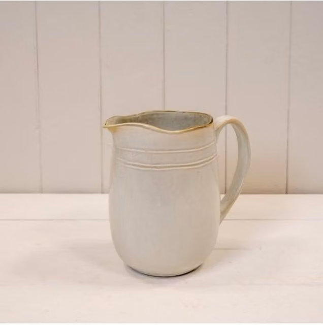 KDMD Satchville Beige Ceramic Stoneware Jug