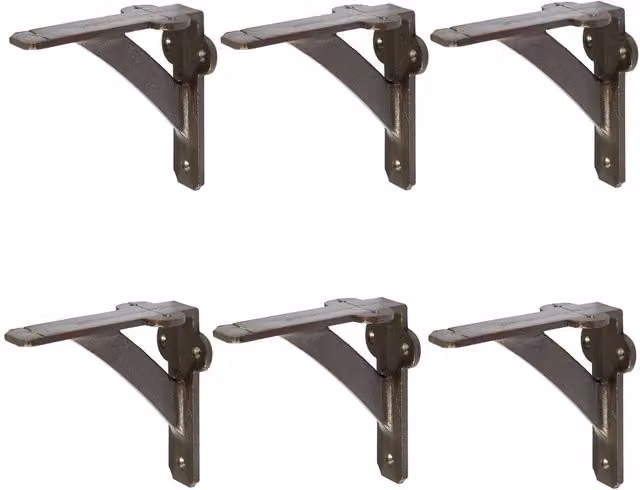 Hammer and Tongs Grey Iron Shelf Bracket, Pack of 6 – 2