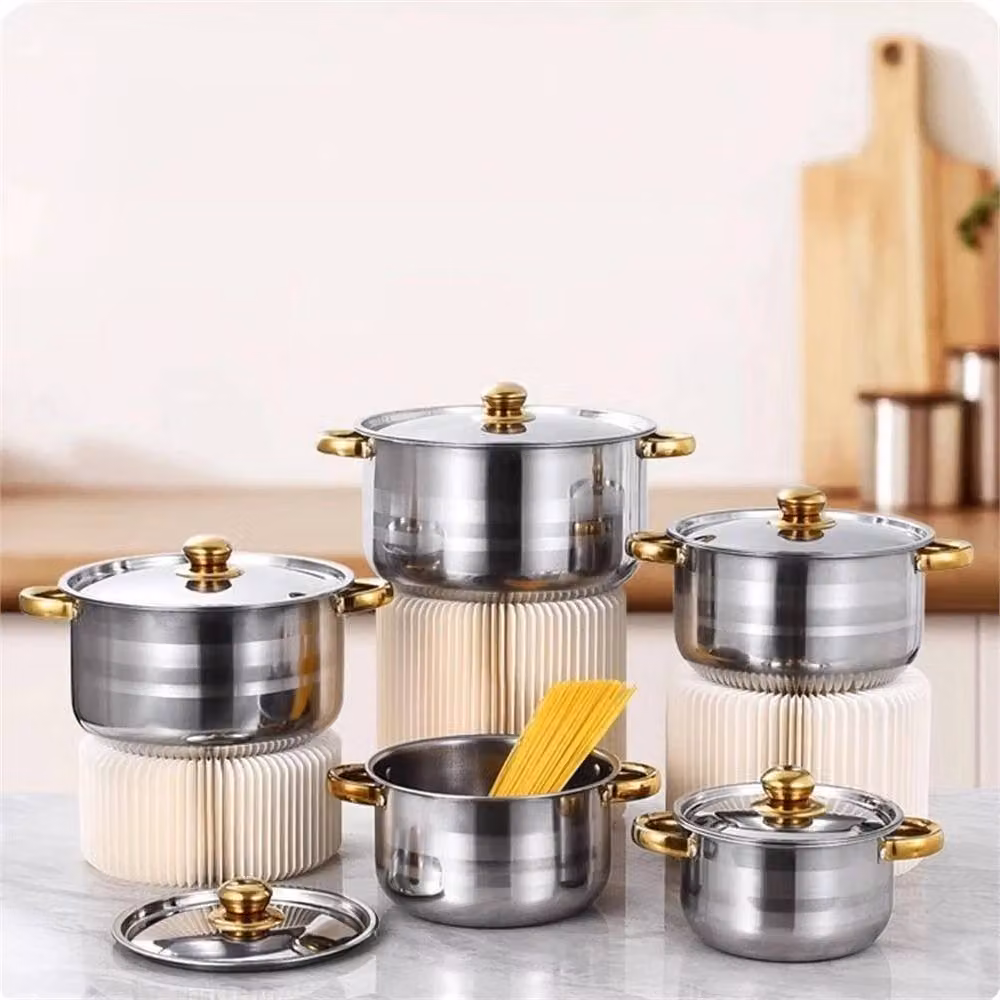 Kelvenix 5 Piece Stainless Steel and Aluminium Kitchen Cookware Set in Silver – 4