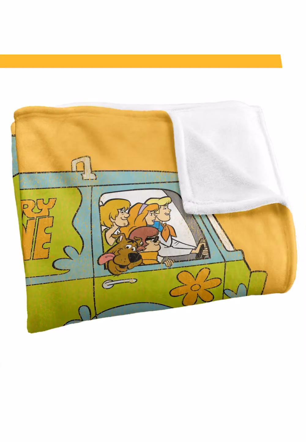 Warner Brothers Scooby Doo Officially Licensed Silky Touch Super Soft White Throw Blanket W/D: 152 x 127 cm – 2