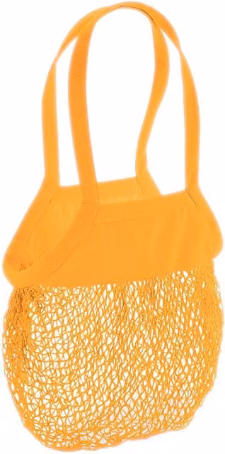 Westford Mill Cotton Mesh Grocery Bag in Orange, W/D/H: 41.0 x 38.0 x 0 cm