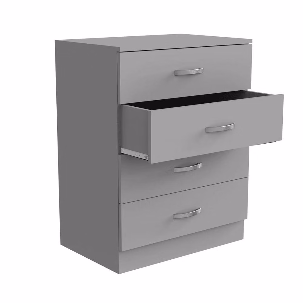 PAWNORA Grey Minimalist Bedroom Chest of Drawers – 2