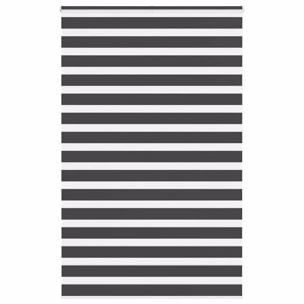 Berkfield Home Black Zebra Day and Night Blind, W: 145 cm, H: 230 cm – 2