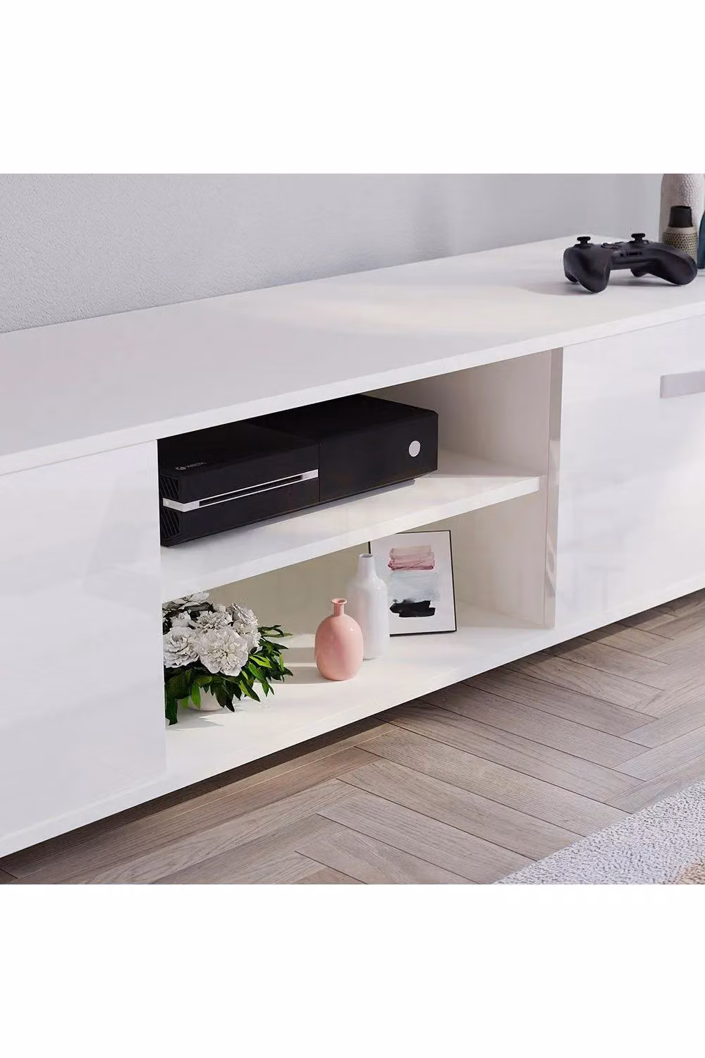 Vida Designs Cosmo 2 Door TV Unit in White – 5