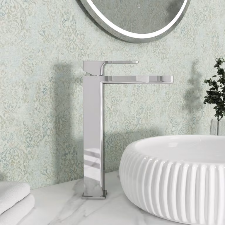 Royal Bathrooms Muro High Rise Mono Basin Mixer Tap in Chrome