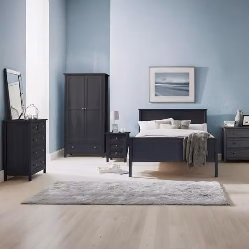 Julian Bowen Maine 6 Drawer Wide Chest in Anthracite Grey – 4
