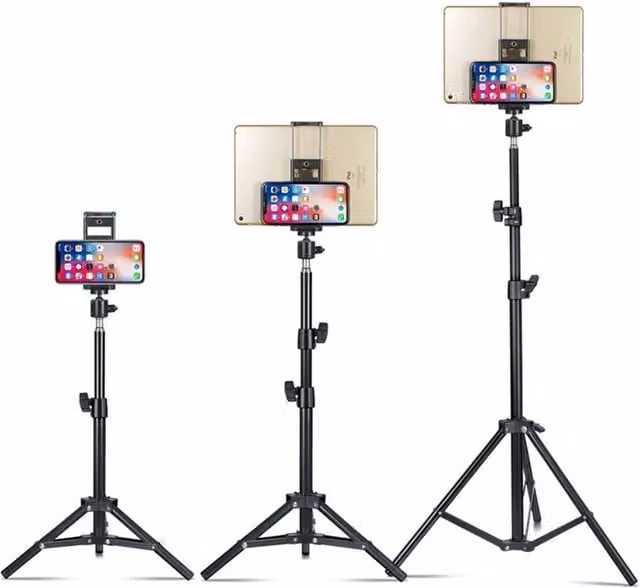 SPETLEK Heavy Duty Tripod Floor Stand Holder in Black