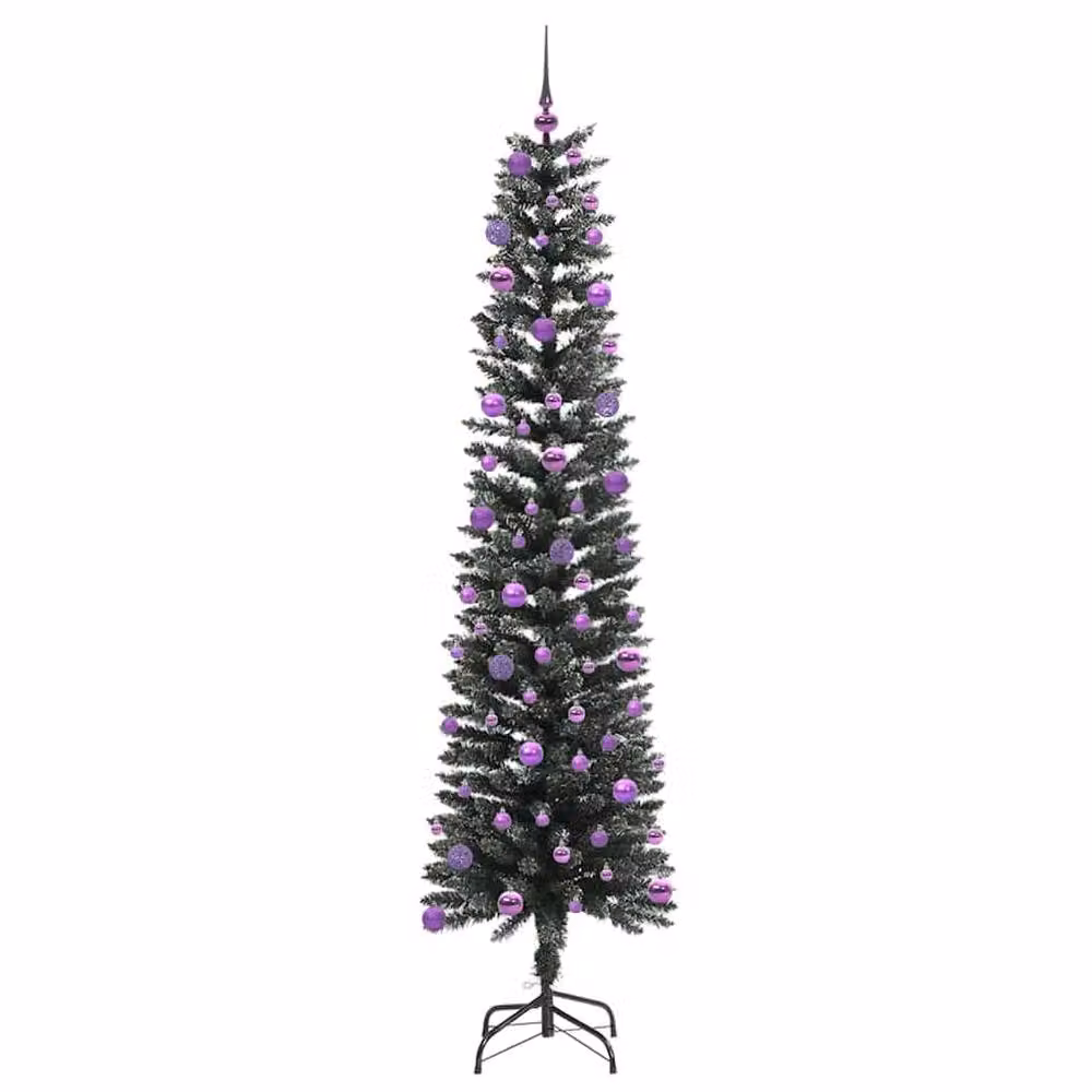 Berkfield Home Elegant Green Artificial Christmas Tree with 300 LEDs, W/D/H: 58 x 58 x 210 cm – 4