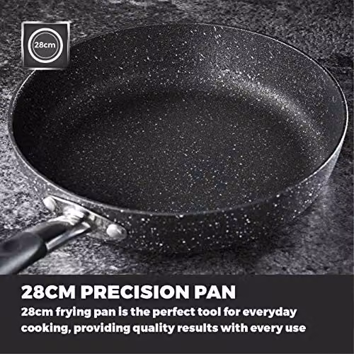 Tower Precision Non-Stick Aluminium Frying Pan, 28cm, Black – 3