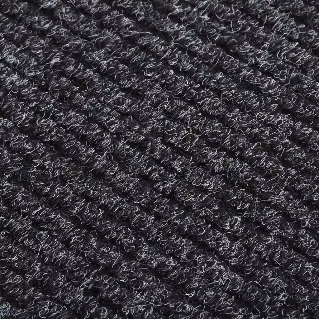 Berkfield Home Dirt Trapper Round Carpet Runner, Anthracite and Black, W: 100 cm, D: 150 cm – 1