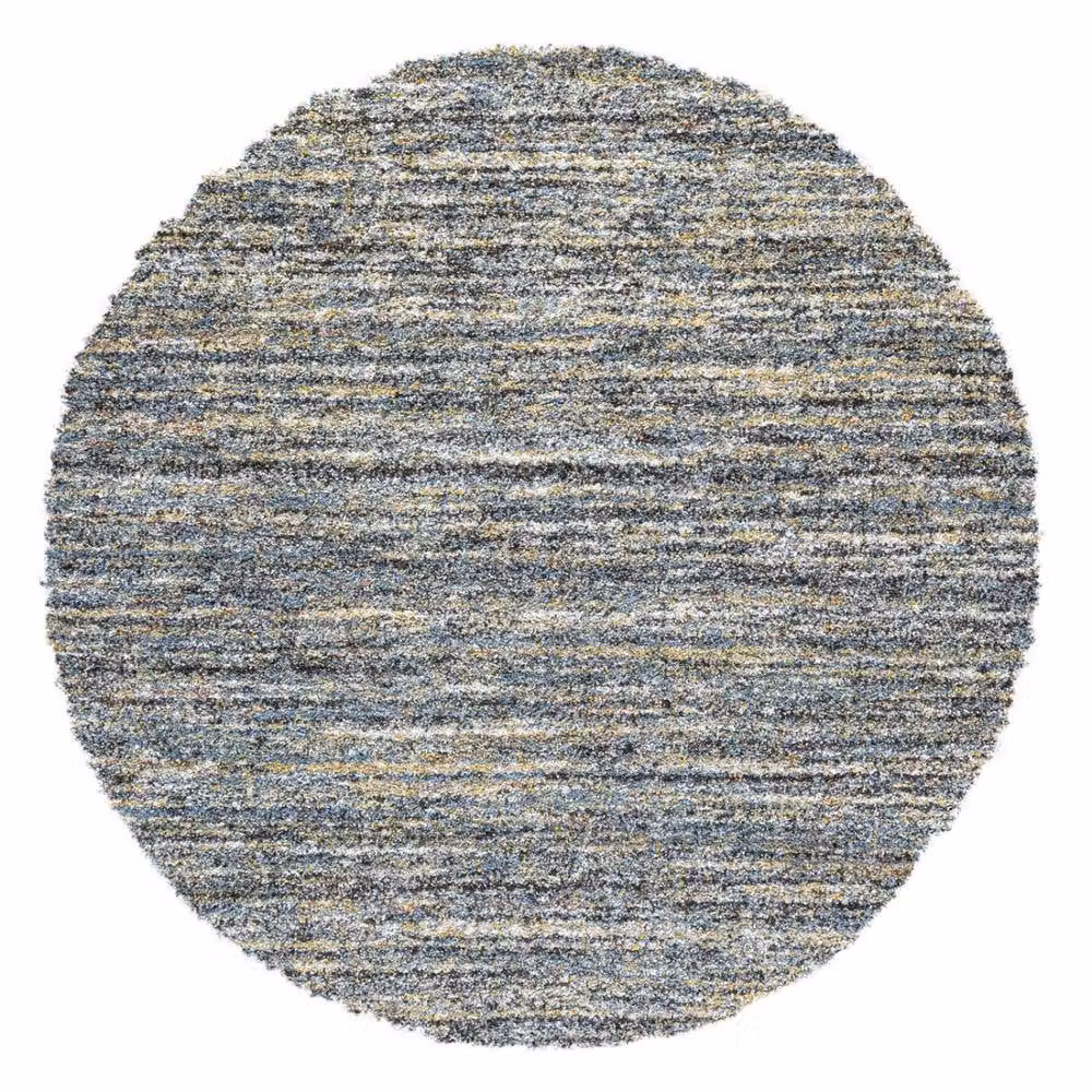 The Rug Shop UK Blue Modern Abstract Machine Woven Easy Care Area Rug W: 240 cm, D: 340 cm – 3