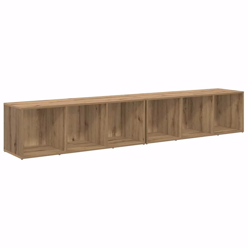 Berkfield Home Modern Artisan Oak Engineered Wood Set in Brown, 2 Pieces – 3