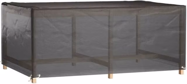 Berkfield Home Rectangular Garden Furniture Covers, 2 Pack, Black, W/D/H: 180 x 122 x 75 cm