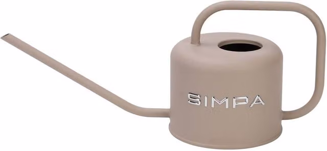 Simpa Metal Watering Can with Long Spout, 1.1 l, Matt Mushroom – 1