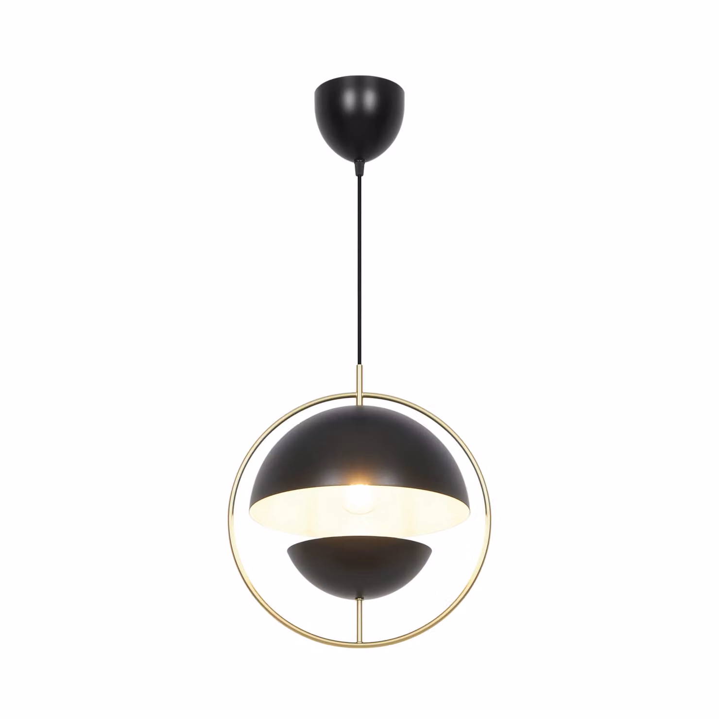 Nordlux Tavia Pendant Light in Black Metal for Dining Rooms, E27, Diameter: 28 cm – 1