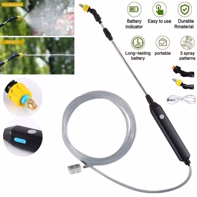 NESTLUNE Garden Electric Sprayer with Rechargeable Battery in Black – 1