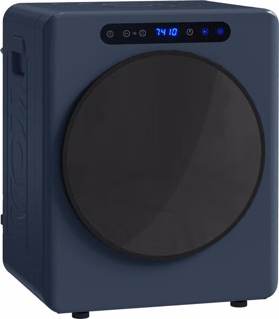 HOMCOM Blue Compact Front Loader Tumble Dryer with 5kg Capacity and Reversible Drum