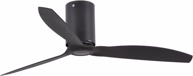 Faro Mini Tube Ceiling Fan with Remote Control, Black
