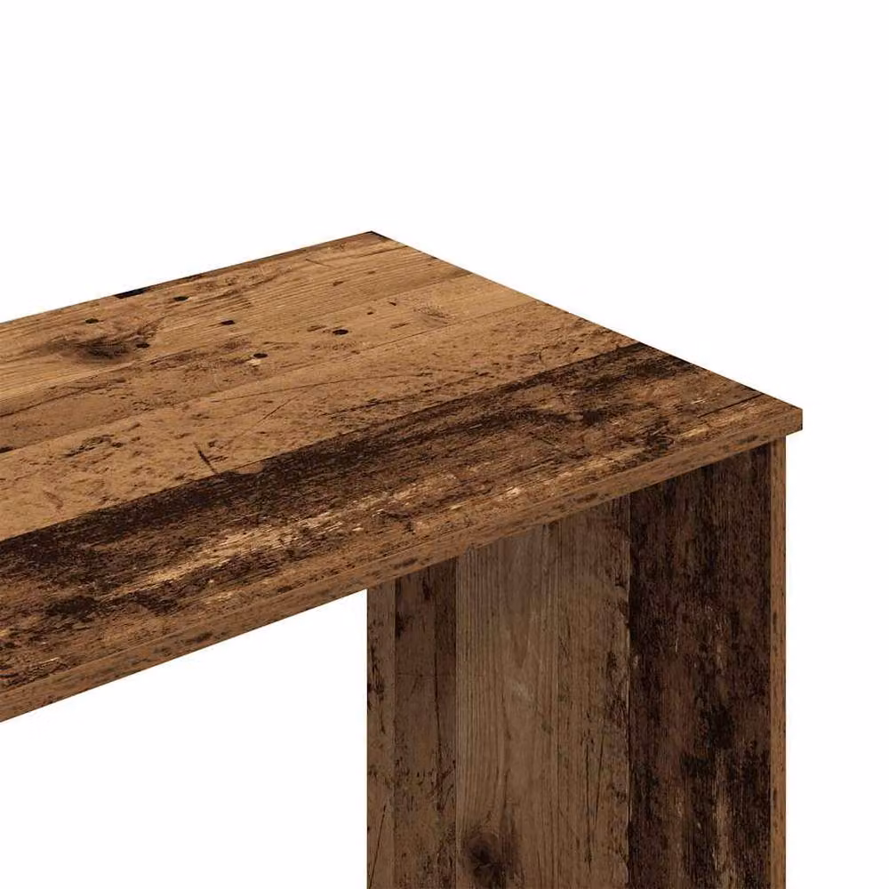 Berkfield Home Modern Writing Desk in Brown, Engineered Wood, W/D/H: 102 x 76 x 50 cm – 6