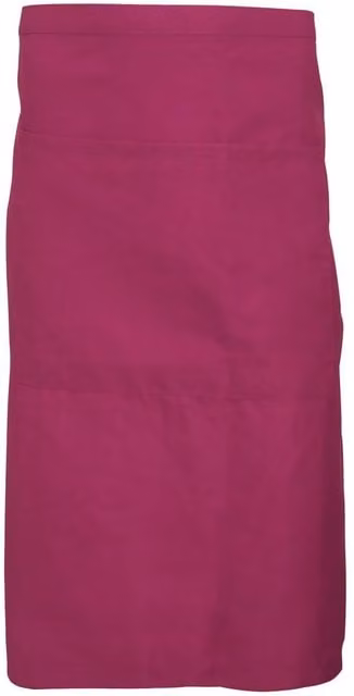 Dennys Catering Waist Apron with Pocket in Dark Red