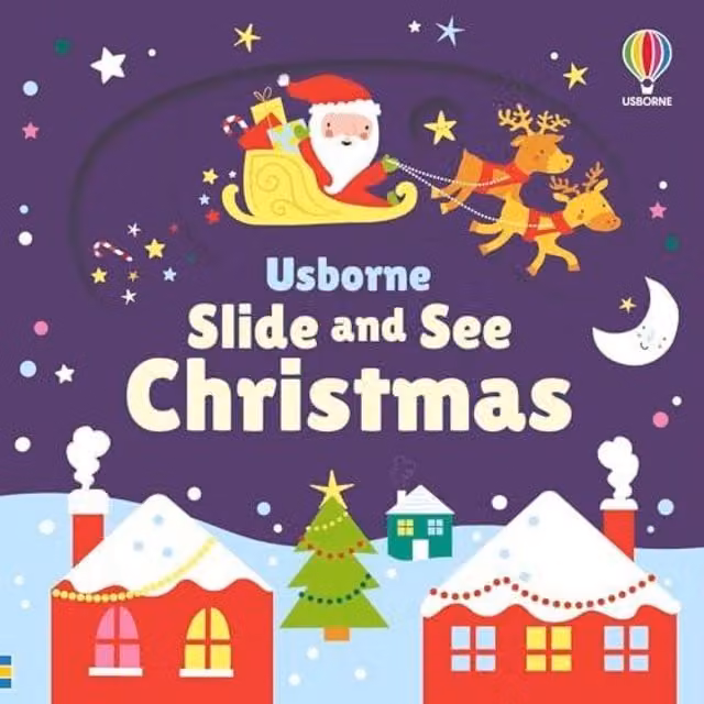 Fiona Watt Slide & See Christmas Board Book, Multicolour