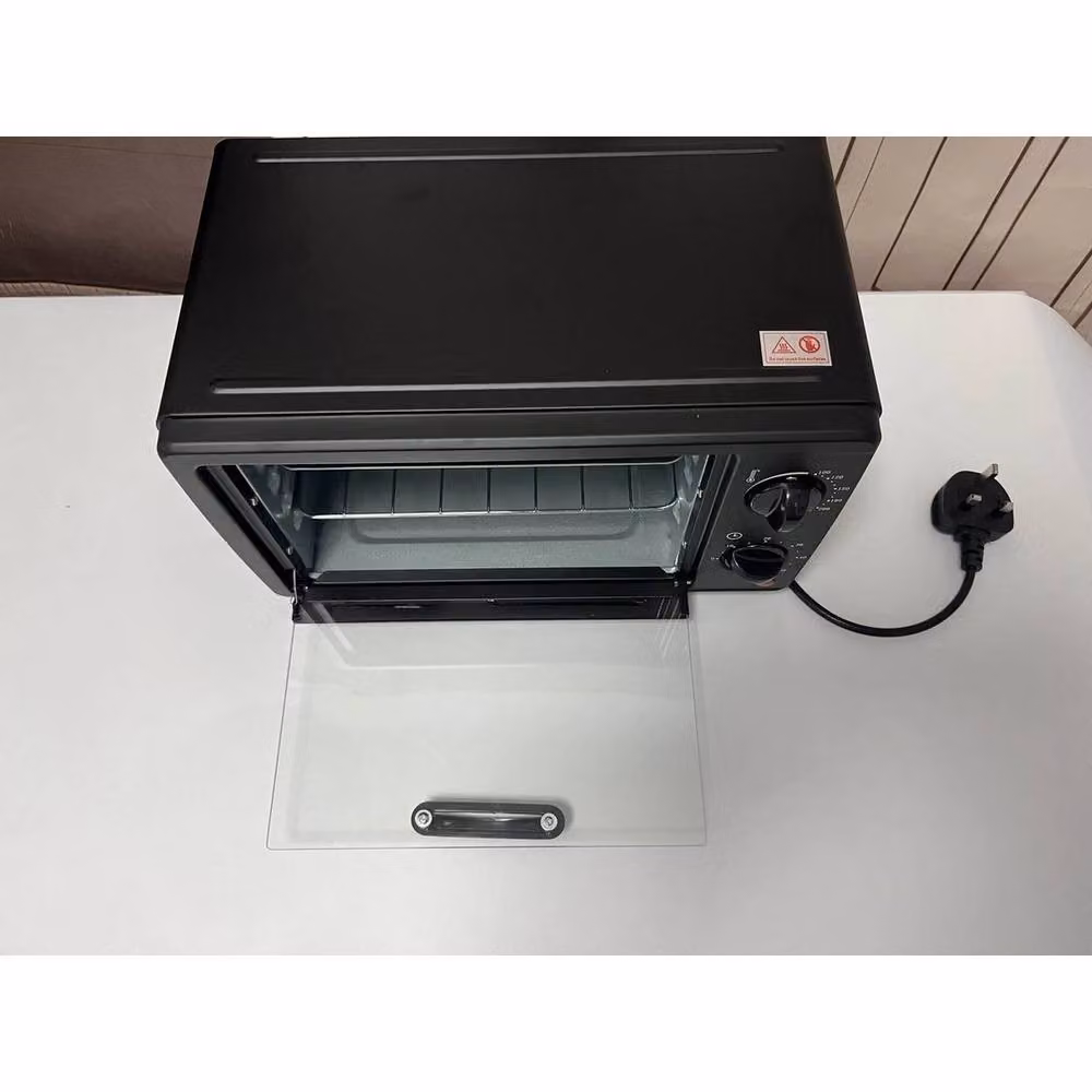 PAWNORA 800W 13L Electric Mini Oven and Grill with Timer in Black – 3