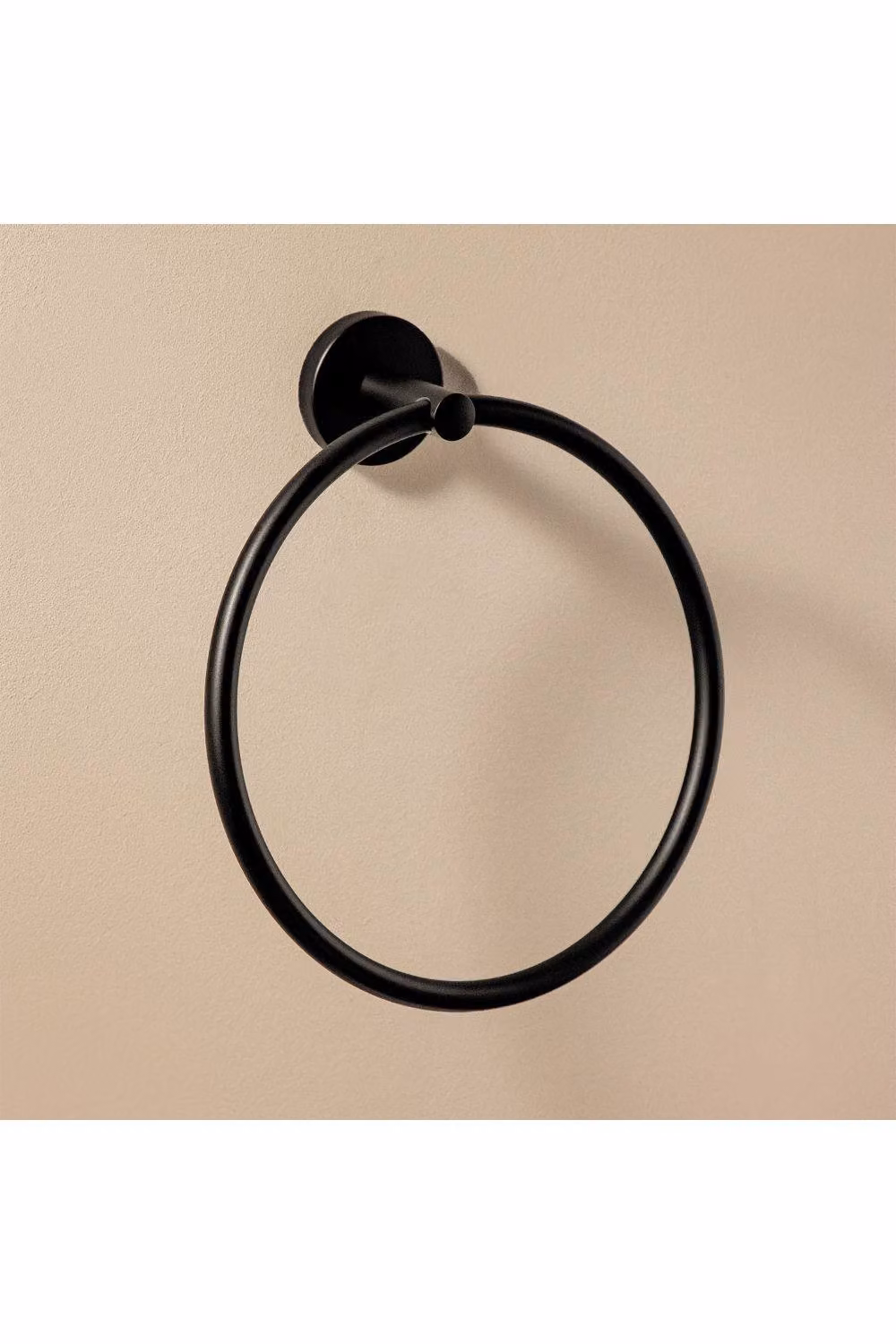 Cosmic Matt Black Metal Towel Ring – 2