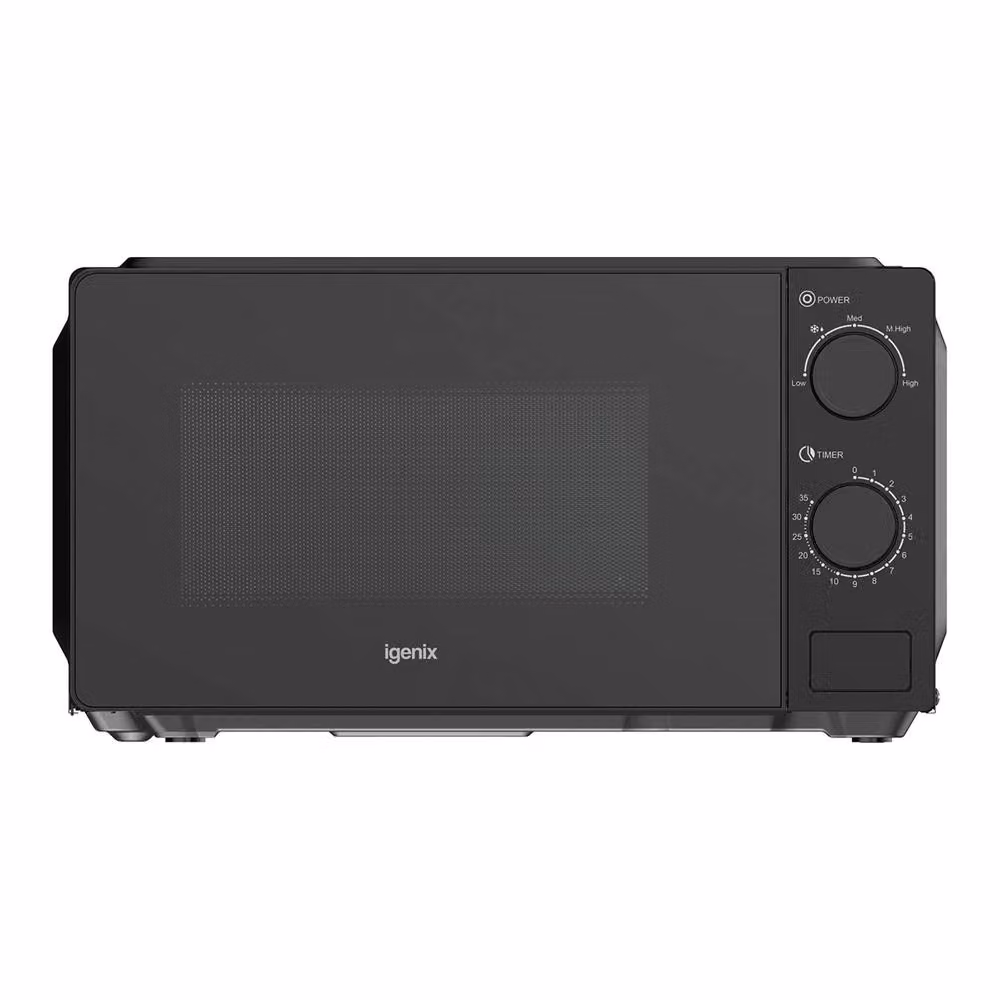 Igenix 20L 700W Solo Manual Countertop Microwave in Black – 2