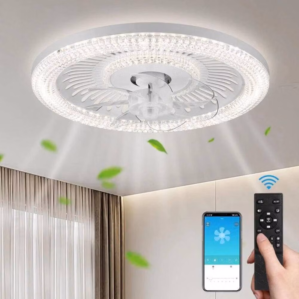 Kelvenix Morden Dimmable LED Ceiling Fan Light in White – 2