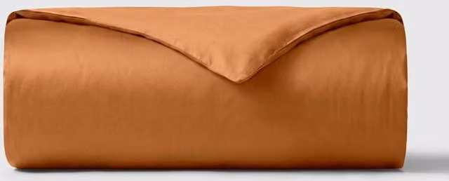Bedable Terracotta Cotton Sateen Duvet Cover, 460 Thread Count, Super King – 3