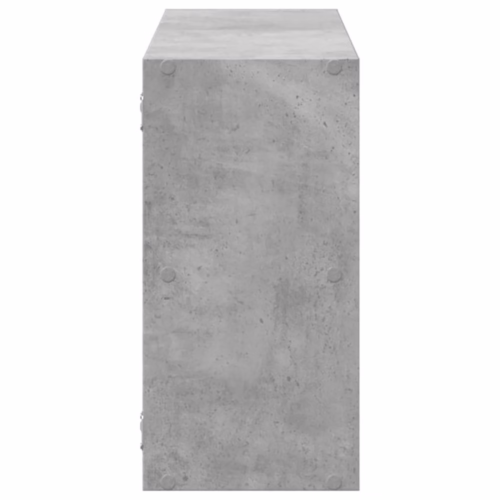 Berkfield Home Wall Mounted Concrete Grey MDF Shelf W/D/H: 100 x 25 x 50 cm – 3
